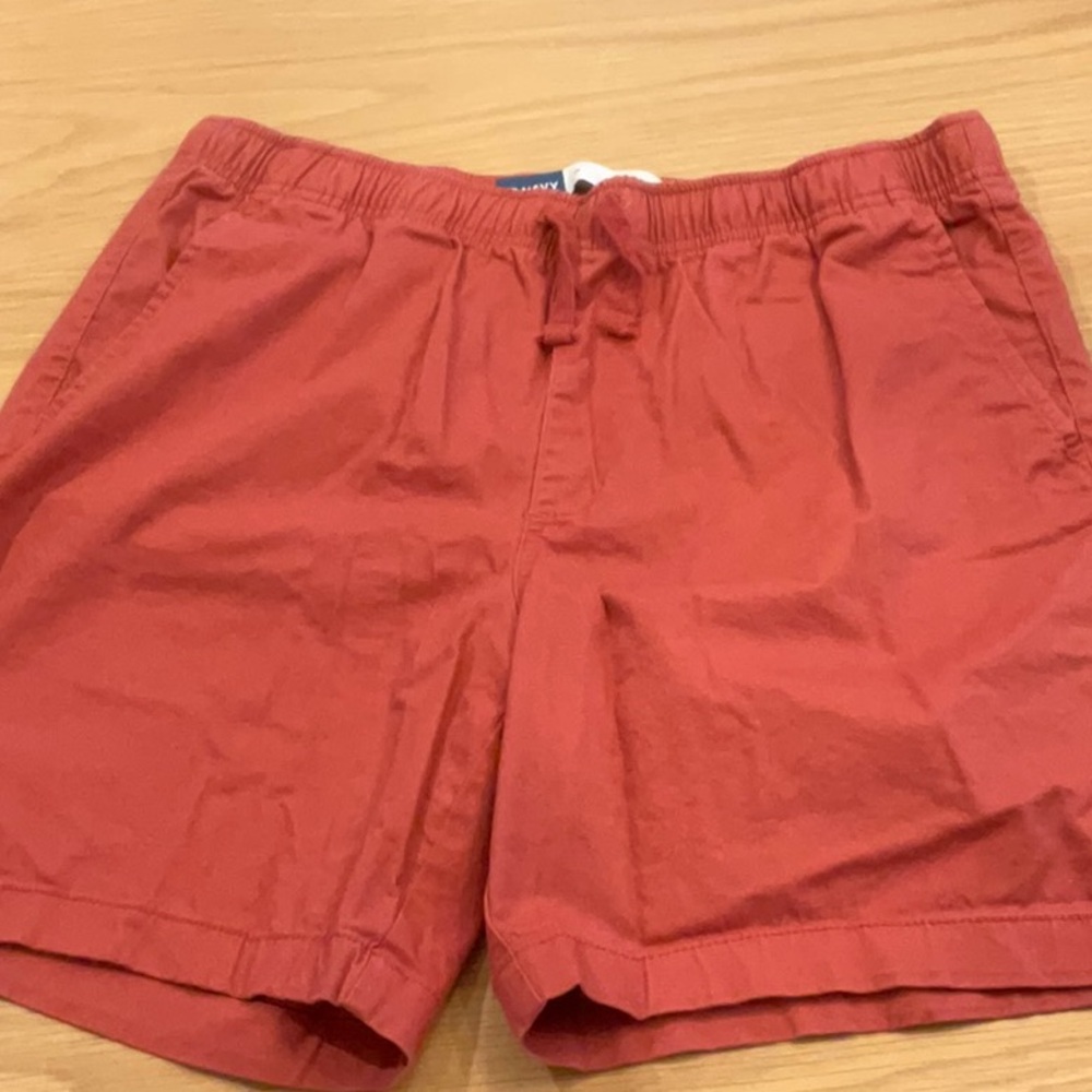 Old Navy Burnt Red Athletic Shorts with Elastic Waistband